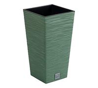 Prosperplast Ground Planter with Tank Furu Collection 29.5 x 29.5 x 55 cm, 14 L Capacity, Green, Terra, 29,5 x 29,5 x 55 cm