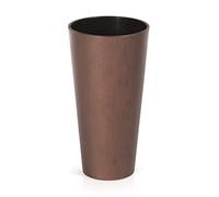 Prosperplast 15.5l Tubus Slim Corten Collection 25x25x47.6 Cm Flowerpot Golden