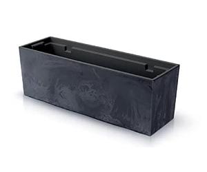 Prosperplast Maceta Urban Case Concrete Effect, Con Depósito, Dimensions (mm) 580 x 180 x 195, Colour Anthracite