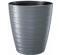 Prosperplast Maze 32L Plastic Plant Pot (L) x 37.5 (W) x 41.9 (H) cm, Grey (Stone), Mediana
