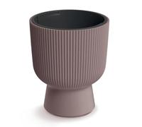 Prosperplast Milly Designer Flower Pot Modern Cylinder Design with Plant Insert, Frost, Heat and UV Ray Resistant, Indoor and Outdoor Use, Marsala, Diameter 390 mm