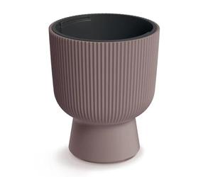 Prosperplast Milly Designer Flower Pot Modern Cylinder Design with Plant Insert, Frost, Heat and UV Ray Resistant, Indoor and Outdoor Use, Marsala, Diameter 390 mm