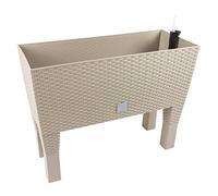 Prosperplast Mocca premium quality 80 cm Rato Case High flower pot, rattan style