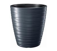 Prosperplast Plastic Pot with Tank 16L Maze Colour (L) x 29.6 (W) x 32.9 (H) cm, Black (Anthracite), Pequeña