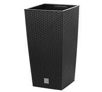 Prosperplast Rato Square 26.6 Litre Indoor Outdoor Rattan Planter with Inner Box, Weatherproof