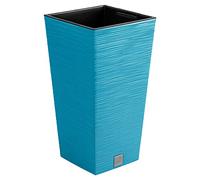Prosperplast Scandinavian Blue Flower Pot with Tank Furu Collection 34.5 x 34.5 x 66 cm Capacity 24L, 24 L