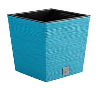 Prosperplast Scandinavian Blue Planter with Reservoir, Furu Collection, 29.5 x 29.5 x 29 cm, 14 Litre Capacity, 29,5 x 29,5 x 29 cm
