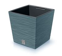 Prosperplast Scandinavian Blue Planter with Reservoir, Furu Collection, 29.5 x 29.5 x 29 cm, 14 Litre Capacity, 29,5 x 29,5 x 29 cm