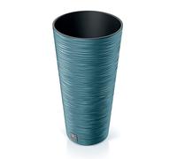 Prosperplast Scandinavian Blue Planter with Tank Furu Collection 25 x 25 x 48 cm Capacity 7.5L, 7,5 L