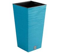 Prosperplast Scandinavian Blue Planter with Tank Furu Collection 39.5 x 39.6 x 75.5 cm, Capacity 37 L