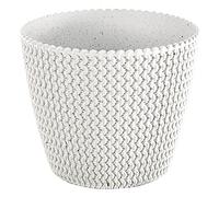 Prosperplast SPLOFY Eco Wood 21.8 x 21.8 x 18.4 cm 5 Litre Off White Planter without Container
