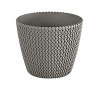 Prosperplast Splofy Plastic Flower Pot Plant Pot Plant Pot Knitting Pattern 187 mm Grey