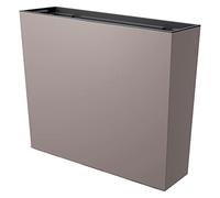 Prosperplast Urbi Balcony Planter Case with Tank, Dimensions (mm) 580 x 180 x 498, Mocca Colour