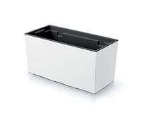 Prosperplast Urbi Case Planter for Balcony, Dimensions (mm) 395 x 185 x 195, White, 39,5 x 18,5 x 19,5 cm