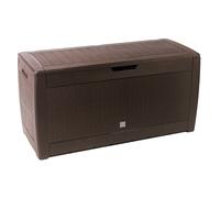 Prosperplast Wicker Style Garden Chest 310l 119x48x60 Cm Brown