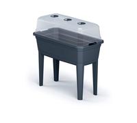 PROSPERPLAST ZA1389 Tall Planter with Cover Respana Ecoline Plastic Anthracite 74.9 (L) x 36.8 (W) x 77.7 (H) cm