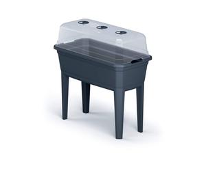 PROSPERPLAST ZA1389 Tall Planter with Cover Respana Ecoline Plastic Anthracite 74.9 (L) x 36.8 (W) x 77.7 (H) cm