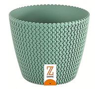Prosperplast Zanvic Splofy Knitted Effect Plant Pot, Mint, 16 cm