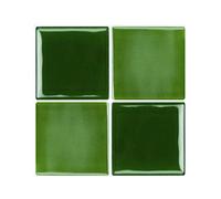 ProsperveilUK 20PCS Green Jellylike Mosaic Wall Tile Transfers Stickers Self Adhesive Waterproof Kitchen Bathroom Tile Wall Stickers Vinyl Art Decals Home Decoration (15 x 15 cm)