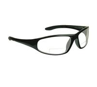 proSPORT Bifocal Glasses Reader +2.00 Safety Z87 Clear Lens Men Women Sport Wrap-Around