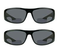 proSPORT Bifocal Sunglass Readers Men Women Sporty Wraparound Full Frame with Nearly Invisible Reading Line 1