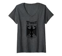 Prost Cheers Oktoberfest Beer Festival German Deutschland V-Neck T-Shirt
