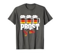 Prost German Beer Volksfest T-Shirt, Men, Asphalt Grey, XX-Large