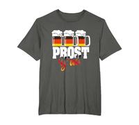 Prost German Beer Volksfest T-Shirt, Men's Big and Tall, Asphalt Grey, 2X Tall