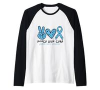 Prostate Cancer Awareness Cure Raglan Baseball Tee