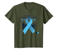 Prostate Cancer Awareness: Fighting for The Men We Love T-Shirt, Kids, Olive, 8 Years