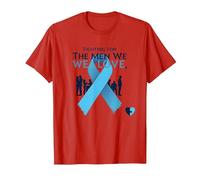 Prostate Cancer Awareness: Fighting for The Men We Love T-Shirt, Men, Red, XL