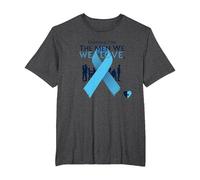 Prostate Cancer Awareness: Fighting for The Men We Love T-Shirt, Men's Big and Tall, Dark Heather Grey, 4X Tall