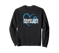 Prostate Cancer Awareness Heart Ribbon Sweatshirt