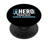 Prostate Cancer Awareness - Hero Prostate Cancer Awareness PopSockets Adhesive PopGrip