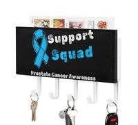 Prostate Cancer Awareness Key Holder Hanger Rack Mail Organizer