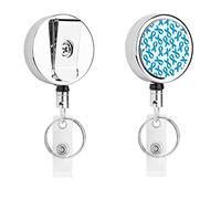 Prostate Cancer Awareness Ribbon Funny Metal Retractable ID Badge Holders Reel For Name Card With Belt Clip Key Ring For Men Women