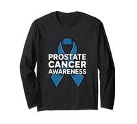 Prostate Cancer Awareness Ribbon Support Long Sleeve T-Shirt