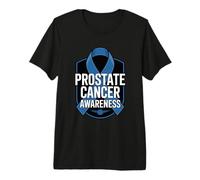 Prostate Cancer Awareness Ribbon Support Premium T-Shirt