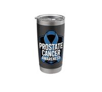 Prostate Cancer Awareness Ribbon Support Stainless Steel Insulated Tumbler