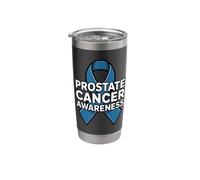Prostate Cancer Awareness Ribbon Support Stainless Steel Insulated Tumbler