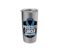 Prostate Cancer Awareness Ribbon Support Stainless Steel Insulated Tumbler