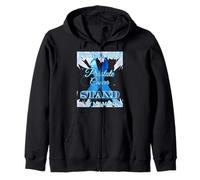 Prostate Cancer Awareness Ribbon 'The Fight is Real' Zip Hoodie