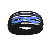 Prostate Cancer Awareness Unisex Sports Headband Moisture Wicking Head Bands Quick-Dry Hair Band For Tennis Basketball Exercise
