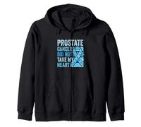 Prostate Cancer Ribbon Prostate Awareness Prostate Cancer Zip Hoodie