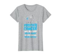 Prostate Cancer Survivor Quote | Funny Bitch Please Elephant T-Shirt, Women, Heather Grey, XX-Large