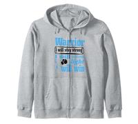 Prostate Cancer Warrior Will Stay Strong Will Fight Will Win Zip Hoodie