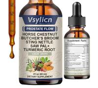 Prostate Health Supplements for Men - High Strength Nettle Leaf Supplement for Men - Horse Chestnut, Butcher's Broom & Zine - Men's Prostate Wellness Support Complex for Urinary Health - 60ml