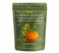 Prostate Health Supplements for Men | Pumpkin Seed Oil Capsules with Nettle Leaf & Pygeum Africanum | 60 Capsules, 1 Month Supply | Made in The UK by Roundway Supplements