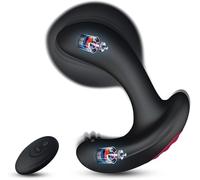 Prostate Massager Inflatable Butt Plug with Automatic Inflation - 10 Vibrating Modes Anal Vibrator, Waterproof Silicone Butt Plug for Adult Couples