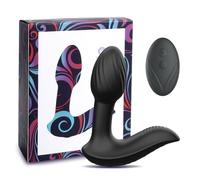 Prostate Massager Remote Control Vibrator, 360° Rotating 3-in-1 Male Masturbator & Female Clitoral Anal Dildo Wearable Vibrators with 9 Vibrating, Beginner Advanced Player Training Adult Sex Toys